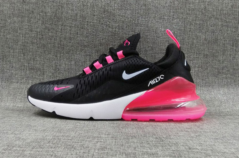 nike air 270 black white and pink